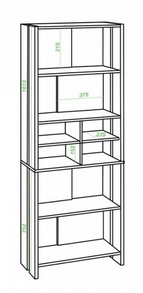 Стеллаж Домино Lite СТЛ-ОВХ в Урае - uray.mebel24.online | фото 2