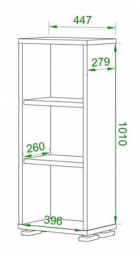 Стеллаж Домино нельсон ПУ-10-1 в Урае - uray.mebel24.online | фото 2
