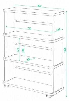 Стеллаж Домино СБ-25/3 в Урае - uray.mebel24.online | фото 3