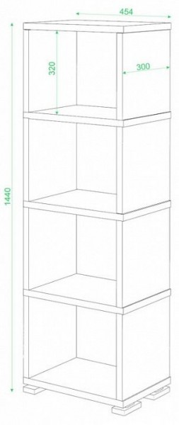 Стеллаж-колонка Домино СБ-15/4 в Урае - uray.mebel24.online | фото 3