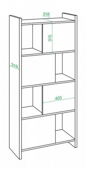 Стеллаж комбинированный Домино Лайт СТЛ-3В в Урае - uray.mebel24.online | фото 2