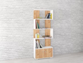 Стеллаж Ромео-2 дуб крафт золотой/белый в Урае - uray.mebel24.online | фото