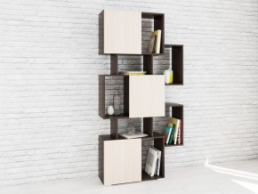 Стеллаж Ромео-9 дуб молочка/венге в Урае - uray.mebel24.online | фото