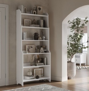 Стеллаж Вествик, массив сосны, цвет белый в Урае - uray.mebel24.online | фото 3