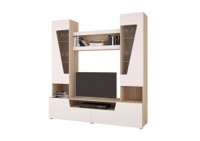 Стенка АНТАЛИЯ 2 (Сонома/Белый софт) в Урае - uray.mebel24.online | фото