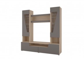 Стенка АНТАЛИЯ 2 (Сонома/Графит софт) в Урае - uray.mebel24.online | фото