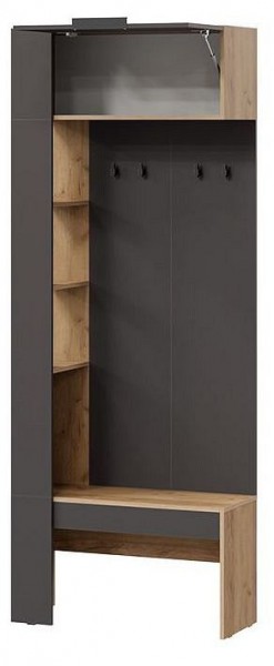 Стенка для прихожей Асти в Урае - uray.mebel24.online | фото 2