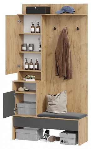 Стенка для прихожей Эвита в Урае - uray.mebel24.online | фото 4