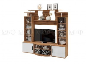 Стенка Виста (Белый глянец/Дуб крафт) в Урае - uray.mebel24.online | фото