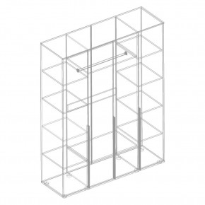 СТИЛ Шкаф 4-ств для одежды в Урае - uray.mebel24.online | фото 2