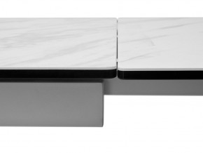 Стол BELLUNO 160 MARBLES KL-99 Белый мрамор матовый, итальянская керамика/ белый каркас, ®DISAUR в Урае - uray.mebel24.online | фото 9