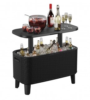 Стол Беви Бар (Bevy Bar Large Cool Bar), графит в Урае - uray.mebel24.online | фото 3