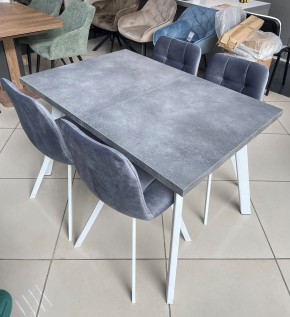 Стол BRICK M 140 Бетон Портленд/ Белый М-City в Урае - uray.mebel24.online | фото 2