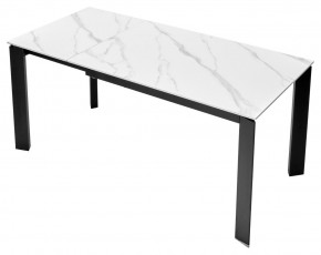 Стол CORNER 120 MATT WHITE MARBLE SOLID CERAMIC / BLACK, ®DISAUR в Урае - uray.mebel24.online | фото 7