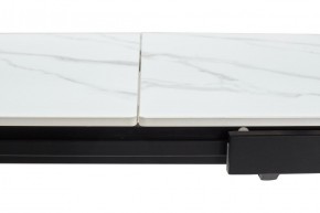 Стол CORNER 120 MATT WHITE MARBLE SOLID CERAMIC / BLACK, ®DISAUR в Урае - uray.mebel24.online | фото 8