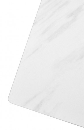 Стол FONDI 180 MARBLES KL-99 Белый мрамор матовый, итальянская керамика/ черный каркас, ®DISAUR в Урае - uray.mebel24.online | фото 6