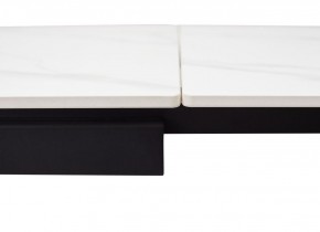 Стол FORIO 160 MATT WHITE MARBLE SOLID CERAMIC / BLACK, ®DISAUR в Урае - uray.mebel24.online | фото 3