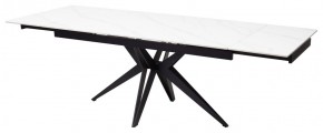 Стол FORIO 160 MATT WHITE MARBLE SOLID CERAMIC / BLACK, ®DISAUR в Урае - uray.mebel24.online | фото 5