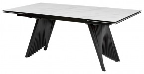 Стол IVAR 180 MARBLES KL-99 Белый мрамор, итальянская керамика/серый, ®DISAUR в Урае - uray.mebel24.online | фото 1