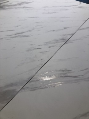 Стол IVAR 180 MARBLES KL-99 Белый мрамор, итальянская керамика/серый, ®DISAUR в Урае - uray.mebel24.online | фото 2