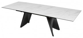 Стол IVAR 180 MARBLES KL-99 Белый мрамор, итальянская керамика/серый, ®DISAUR в Урае - uray.mebel24.online | фото 9