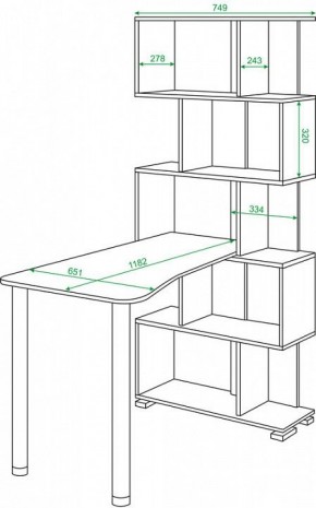 Стол компьютерный Домино нельсон СЛ-5СТ-2 в Урае - uray.mebel24.online | фото 2