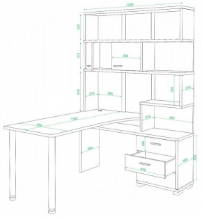 Стол компьютерный Домино нельсон СР-420/130 в Урае - uray.mebel24.online | фото 2