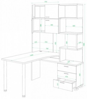 Стол компьютерный Домино нельсон СР-500М/140 в Урае - uray.mebel24.online | фото 2