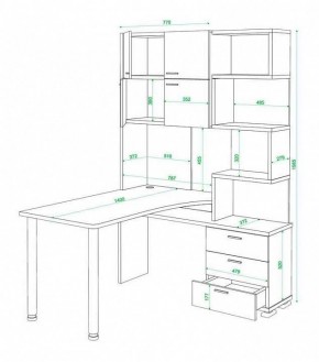 Стол компьютерный Домино нельсон СР-500М140 в Урае - uray.mebel24.online | фото 3