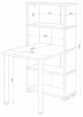 Стол компьютерный Домино СБ-10М/4 в Урае - uray.mebel24.online | фото 2