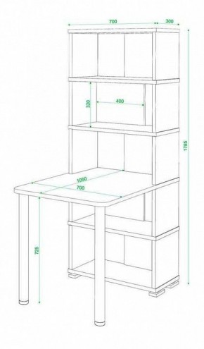 Стол компьютерный Домино СБ-10М5 в Урае - uray.mebel24.online | фото 4