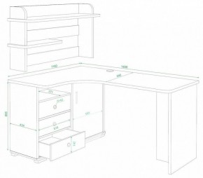 Стол компьютерный Домино СР-145 в Урае - uray.mebel24.online | фото 2