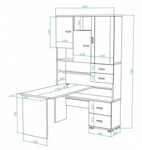 Стол компьютерный Домино СР-620/140 в Урае - uray.mebel24.online | фото 3