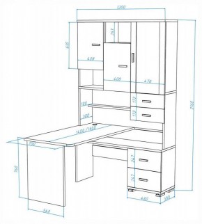 Стол компьютерный Домино СР-620-160 в Урае - uray.mebel24.online | фото 2