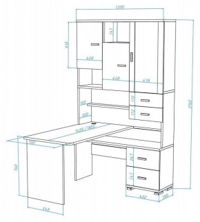 Стол компьютерный Домино СР-620/180 в Урае - uray.mebel24.online | фото 2