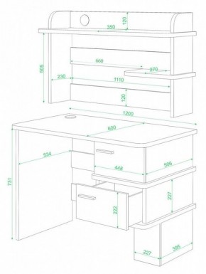 Стол компьютерный СД-15 в Урае - uray.mebel24.online | фото 2