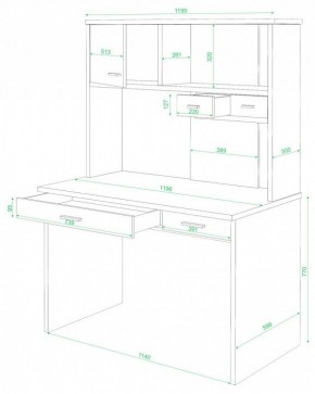 Стол компьютерный СК-60 в Урае - uray.mebel24.online | фото 2