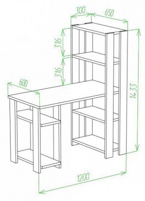 Стол компьютерный Slim СТН-145/120 в Урае - uray.mebel24.online | фото 2