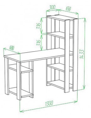 Стол компьютерный Slim СТН-145/130 в Урае - uray.mebel24.online | фото 3