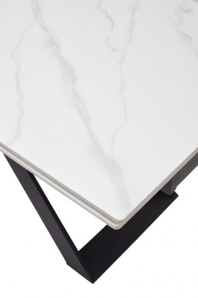 Стол LIVORNO 180 MATT WHITE MARBLE SOLID CERAMIC / BLACK, ®DISAUR в Урае - uray.mebel24.online | фото 9