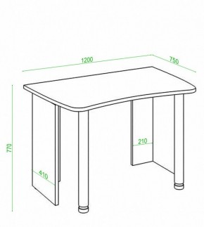 Стол офисный Домино Лайт СКЛ-Софт120 в Урае - uray.mebel24.online | фото 2