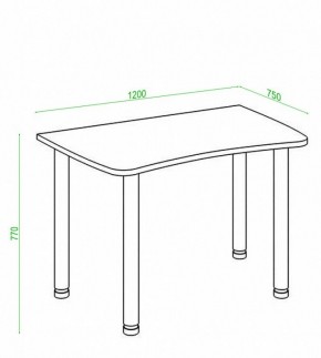 Стол офисный Домино Лайт СКЛ-Софт120МО в Урае - uray.mebel24.online | фото 3