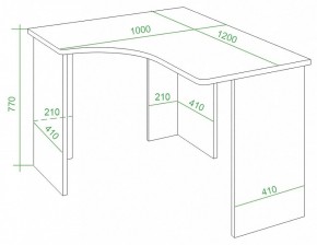 Стол письменный Домино Lite СКЛ-Угл120 в Урае - uray.mebel24.online | фото 4