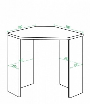 Стол письменный Домино Lite СКЛ-Угл70 в Урае - uray.mebel24.online | фото 2