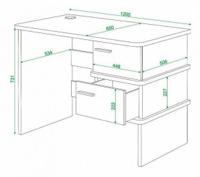 Стол письменный Домино нельсон СД-15С в Урае - uray.mebel24.online | фото 3