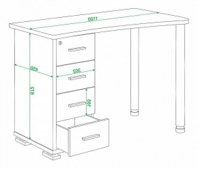 Стол письменный Домино нельсон СКМ-50 в Урае - uray.mebel24.online | фото 5