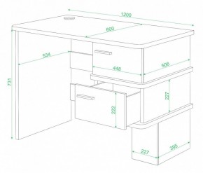 Стол письменный Домино СД-15 в Урае - uray.mebel24.online | фото 2