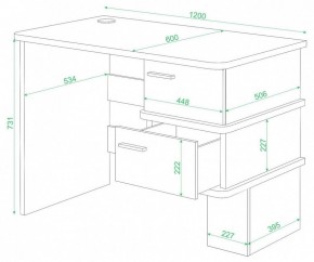 Стол письменный Домино СД-15 С в Урае - uray.mebel24.online | фото 2