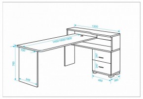 Стол письменный Домино СР-620/160 C в Урае - uray.mebel24.online | фото 2