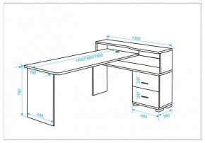Стол письменный Домино СР-620/180 C в Урае - uray.mebel24.online | фото 2